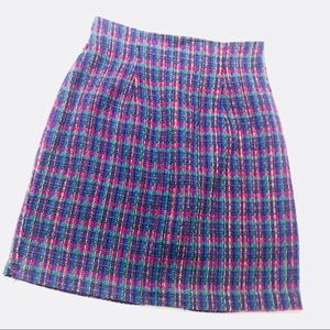 Vintage Size 5 Rampage Plaid Purple Skirt EUC